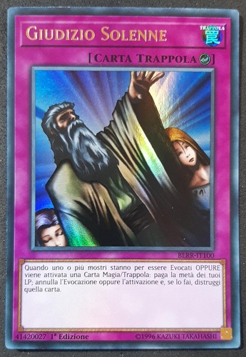 Giudizio solenne ultra rara - giudizio,
