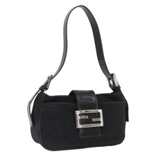 FENDI Hand Bag Nylon Black
