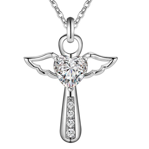Collana donna angelo cuore - donna,