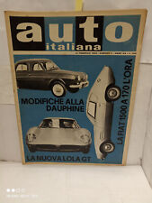 AUTO ITALIANA anno 44° N°7 - fiat-ghia 1500 gt - 1963 - (scatola grande) -