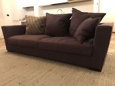 Divano 3 Posti  + Penisola Marca RESPACE Modello ELEGANTIA In Tessuto 100% Lino