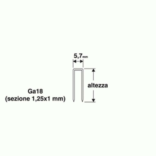 Punti 32x5 7mm - punti, per