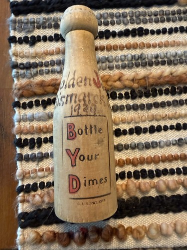 1939 bottiglia your dime banca - dime,