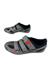 Scarpe ciclismo Diadora uomo 9/9,5 donna 10 42 peltro argento-grigio e rosso bici strada