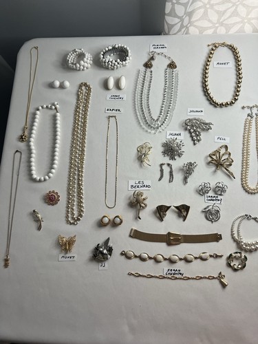 Lotto gioielli vintage strass - lotto,