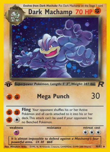 Dark machamp pokemon - 10/82,