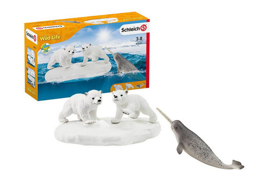 Cuccioli orso con narvalo e - narvalo,