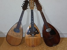 TRE antichi MANDOLINI DA