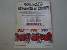 advertising Pubblicità 1991 MOTO DUCATI 851 STRADA/900 SS/907 IE
