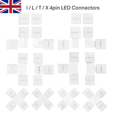 I/L/T/X tipo 4 PIN 3528 5050 RGB STRISCIA LED LUCE CLIP CAVO CONNETTORE ADATTATORI