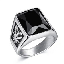 anello uomo Acciaio Titanio