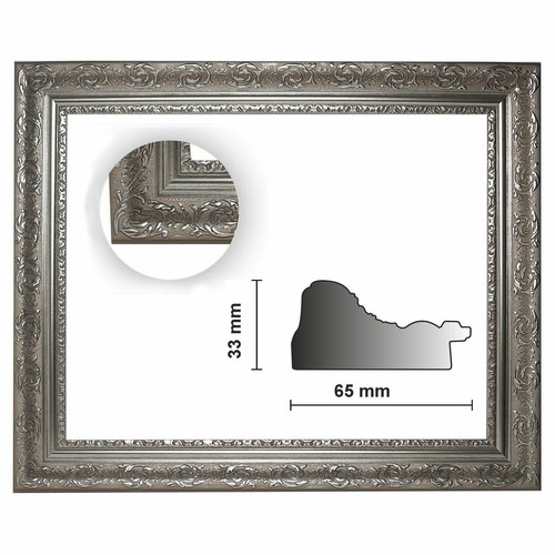 Cornice barocca argento