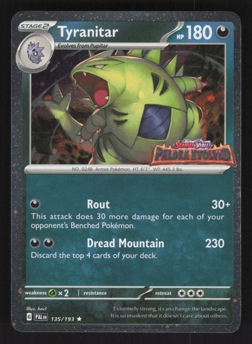 Tyranitar inglese quasi - , nuovo