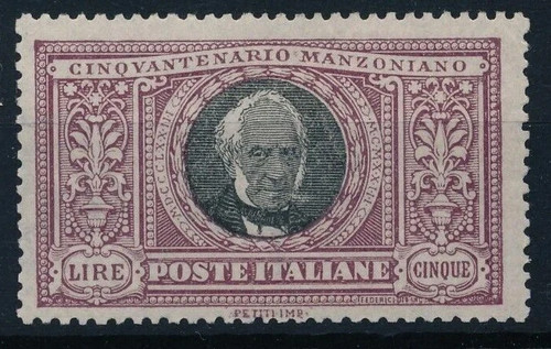 1923 italia manzoni lire - 1923, 5