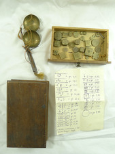 monete ANTICHI STATI ITALIANI SET PESI MONETALI ANTICO BILANCIA 1700-1800