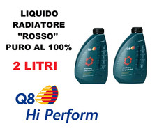 LIQUIDO RADIATORE ROSSO PURO 100% Q8 LONG LIFE RED ANTIFREEZE 2 LITRI