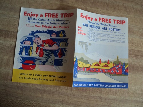 Vintage van briggle art - van,