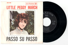 7" LITTLE PEGGY MARCH con ENNIO MORRICONE 45 giri PASSO SU PASSO Rca ITA 1964 NM