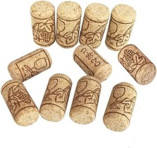 Tappi Sughero 100pz. Agglomerato 24x38mm Paraffinato Bottiglie da Vino Bordolesi