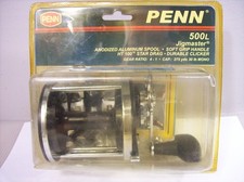 Penn 500L Jigmaster Mulinello Convenzionale, Nero, RH, Rapporto 4.0:1 con Bobina in Alluminio. *NUOVO