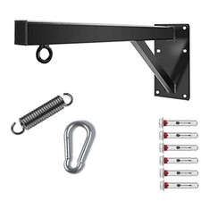 supporto gancio staffa da muro per sacco boxe professionale + moschettone molla