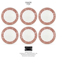 Richard Ginori - Labirinto Rosso Scarlatto - 6 piatti piani cm 28 - Rivenditore