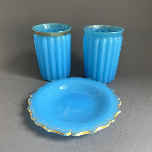 Biedermeier set vetro - , opalino