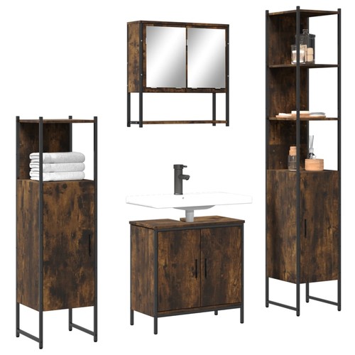 Vidaxl set mobili bagno 4 - set, da
