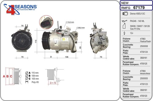 Ahe 67179 compressore - ahe,