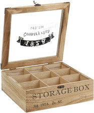 Scatola Da Tè in Legno