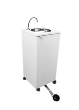 lavello autonomo, portatile indipendente a pedale certificato mod. basic bianco 