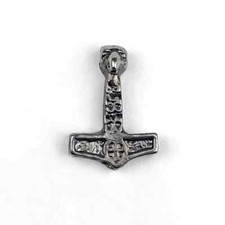 Ciondolo pendaglio Martello di Thor (Mjöllnir) in metallo steel
