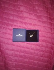 Collana swarovski cigno oro - collana,