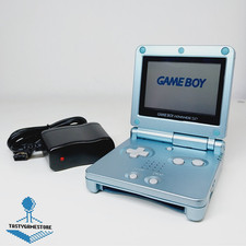 Nintendo Gameboy Advance SP Azzurro Restaurato con Caricatore e Batteria Nuova