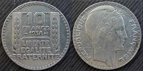 France 10 francs - francs, 1938