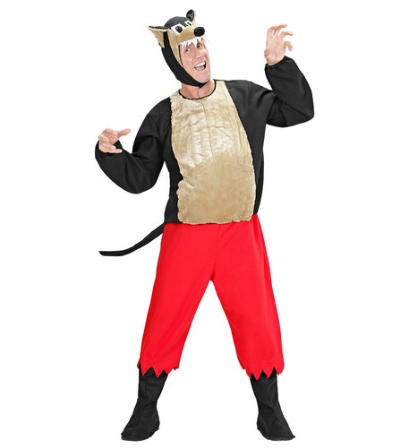 Costume lupo nero cattivo - ,