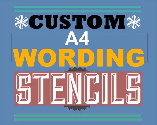 Stencil word personalizzato - stencil,