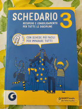 Giunti scuola SCHEDARIO recupero e consolidamento tutte le discipline classe 3°