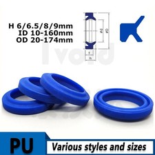 Guarnizione olio antipolvere U-Cup DHS/DH per cilindro idraulico asta pistone jack PU nuova