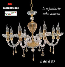 LAMPADARIO CRISTALLO 8 LUCI