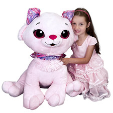 Peluche Gatto Rosa Gigante
