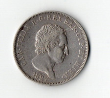 CARLO FELICE 1821-1831 -5 LIRE