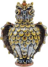 GUFO H30 CERAMICA CALTAGIRONE REALIZZATO A MANO 