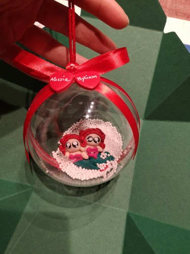Palla natale trasparente - di,
