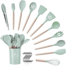 Set Di Utensili Cucina, 12 Pezzi, Utensili Da Cucina Con Manico in Silicone E Le