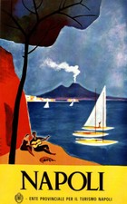 Poster Napoli Vintage Viaggi