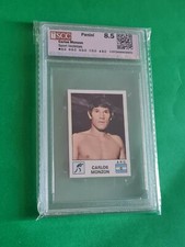 Sticker Carlos Monzon Sport vedettes 1974 Panini #60 SCC 8.5 no PSA BGS