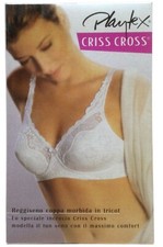 Reggiseno PLAYTEX CRISS CROSS Coppe morbide in PIZZO interno COTONE art.6777/8