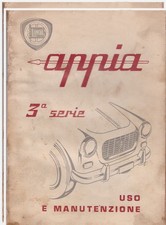 LANCIA APPIA terza serie – Manuale uso e manutenzione ORIGINALE!