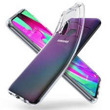 COVER CUSTODIA PER SAMSUNG A40 A 40 TRASPARENTE TPU SLIM MORBIDA ULTRASLIM